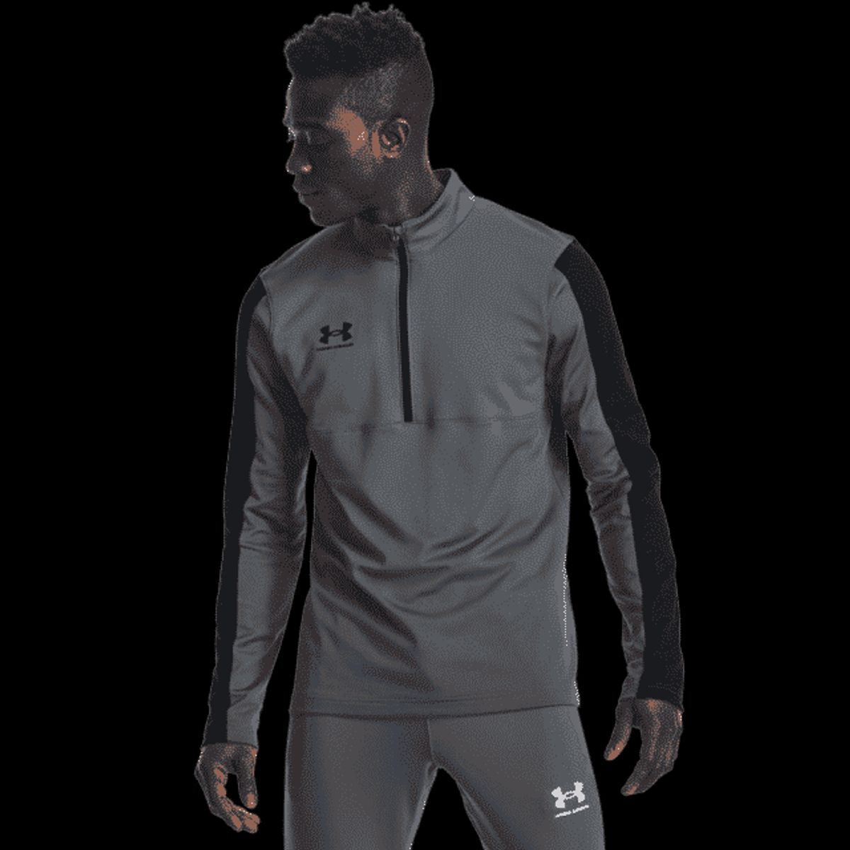 Mænds Under Armour Challenger Midlayer - Grå L