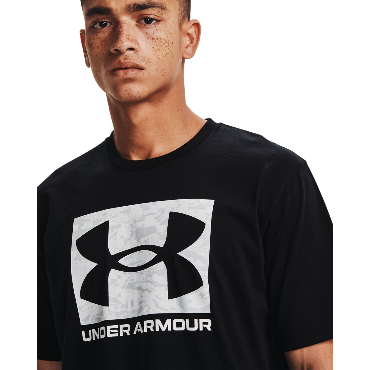 Mænds Under Armour - Abc Camo Boxed Logo SS T-shirt - Black XL