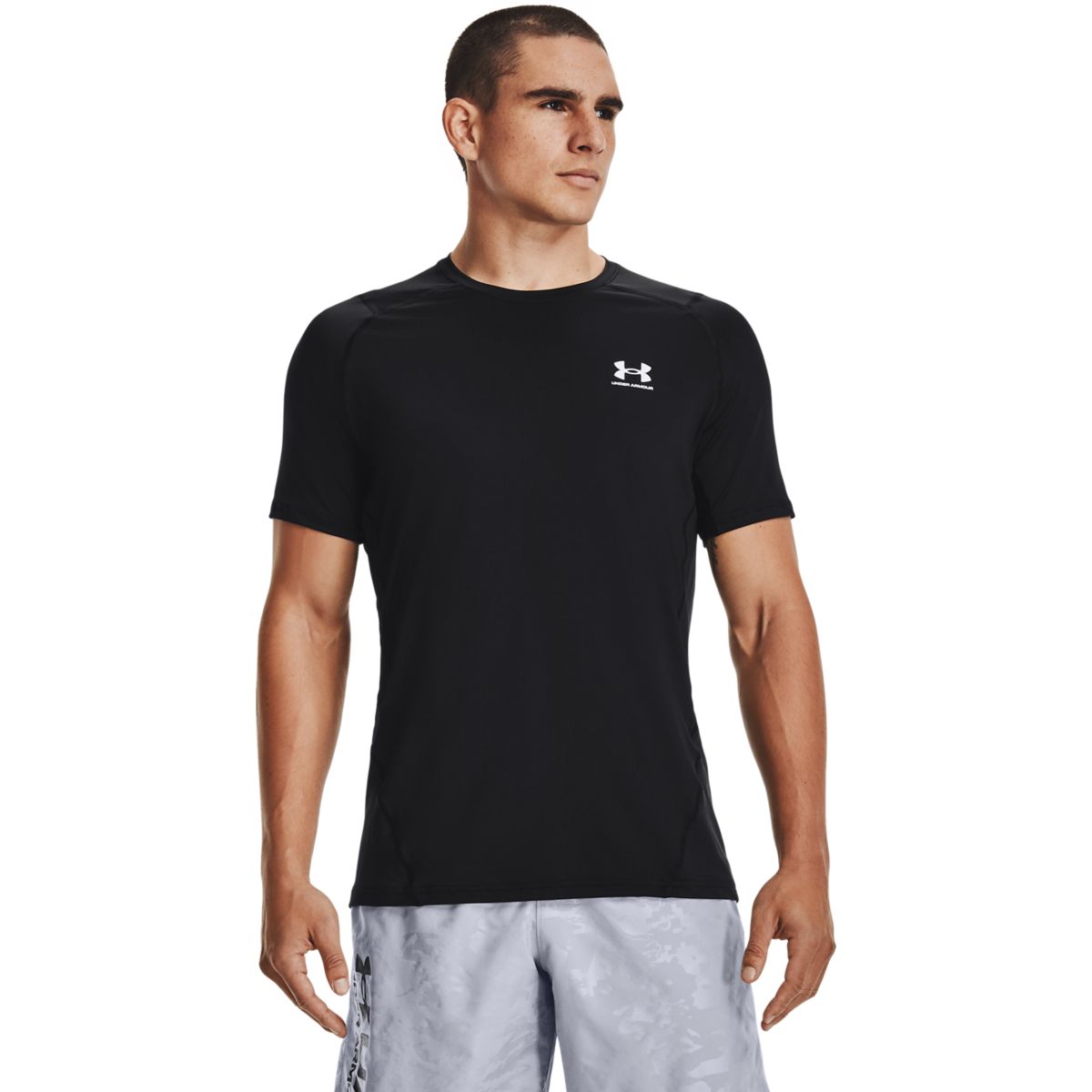 Under Armour Mænd - HeatGear Armour Fitted Shortsleeve - Black S