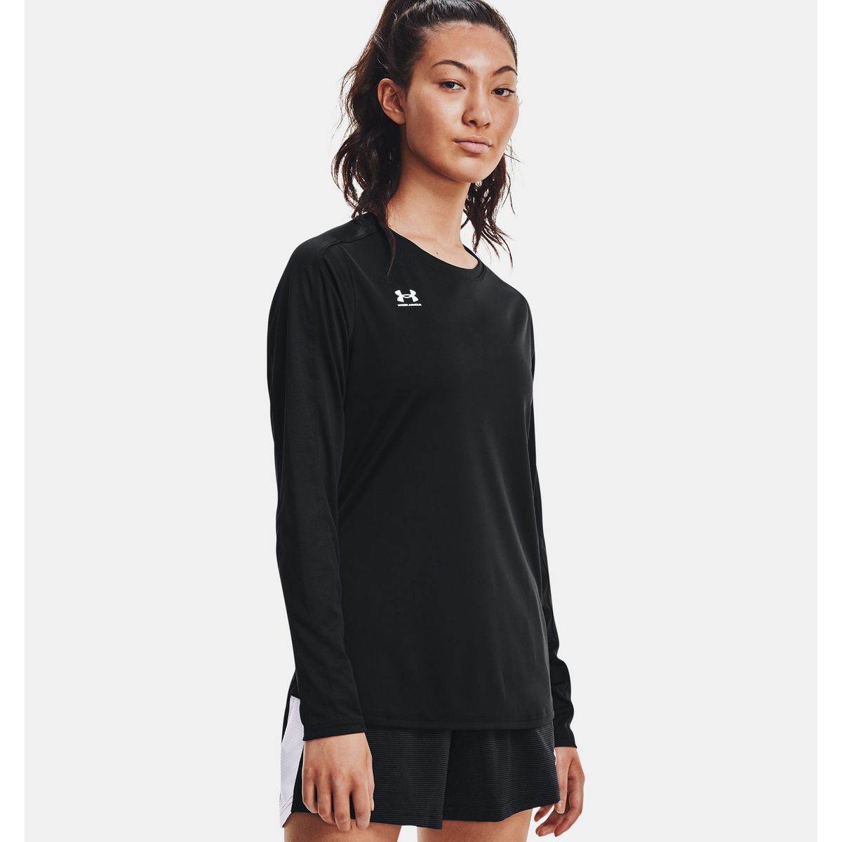 Kvinder Under Armour - Challenger Long Sleeve Training Top - Sort XS