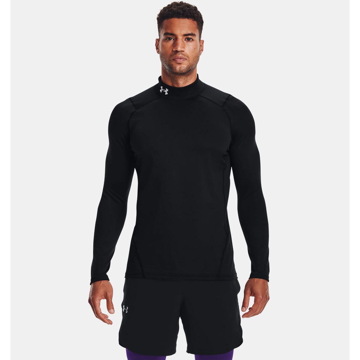 Under Armour Mænds - ColdGear Fitted Mock - Black XXL