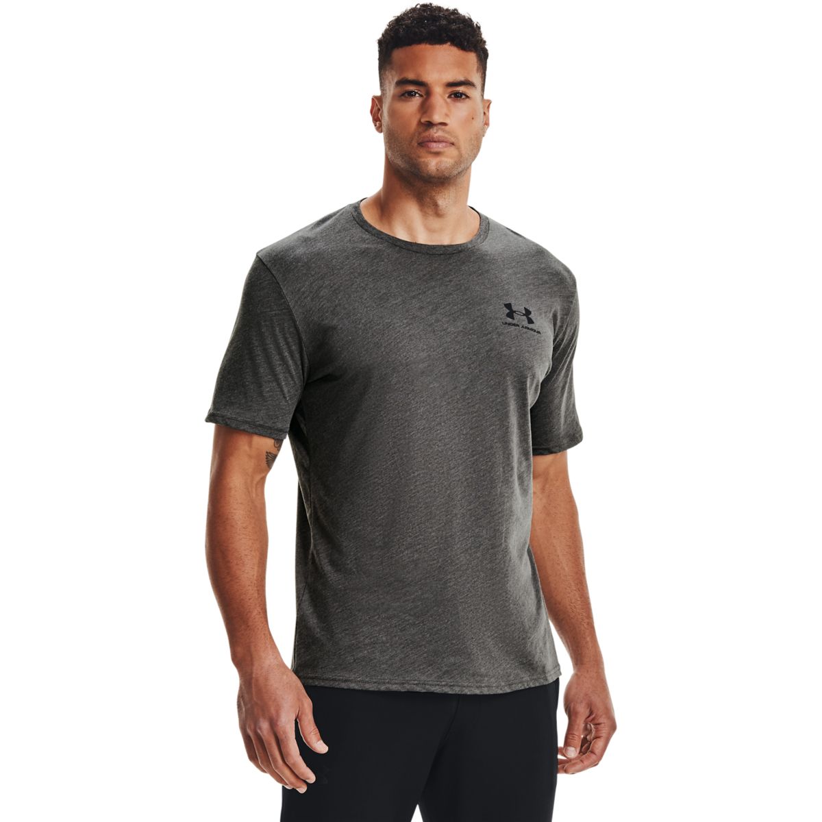 Mænds Under Armour - Sportstyle Left Chest - Charcoal 4XL