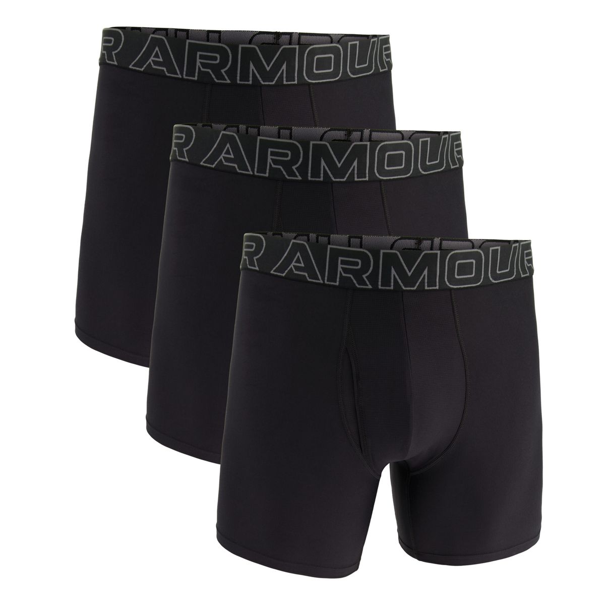 Under Armour Mænds - Tech 6" Boxer Shorts 3-Pack - Black 3XL