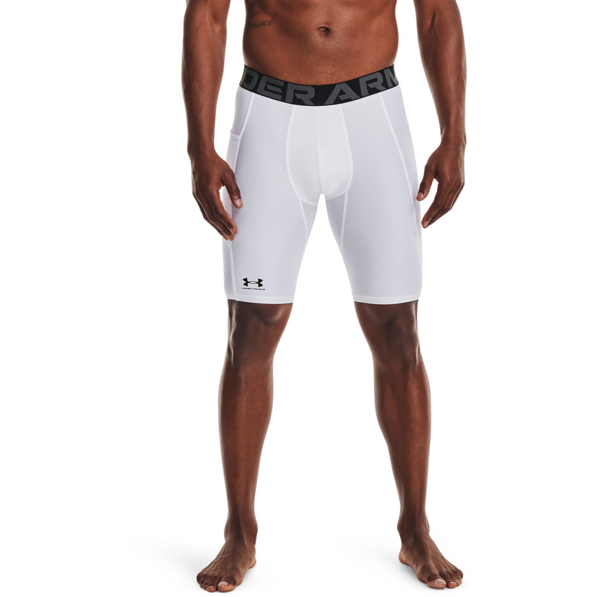 Under Armour Mænd - HeatGear Pocket Long Shorts - White M