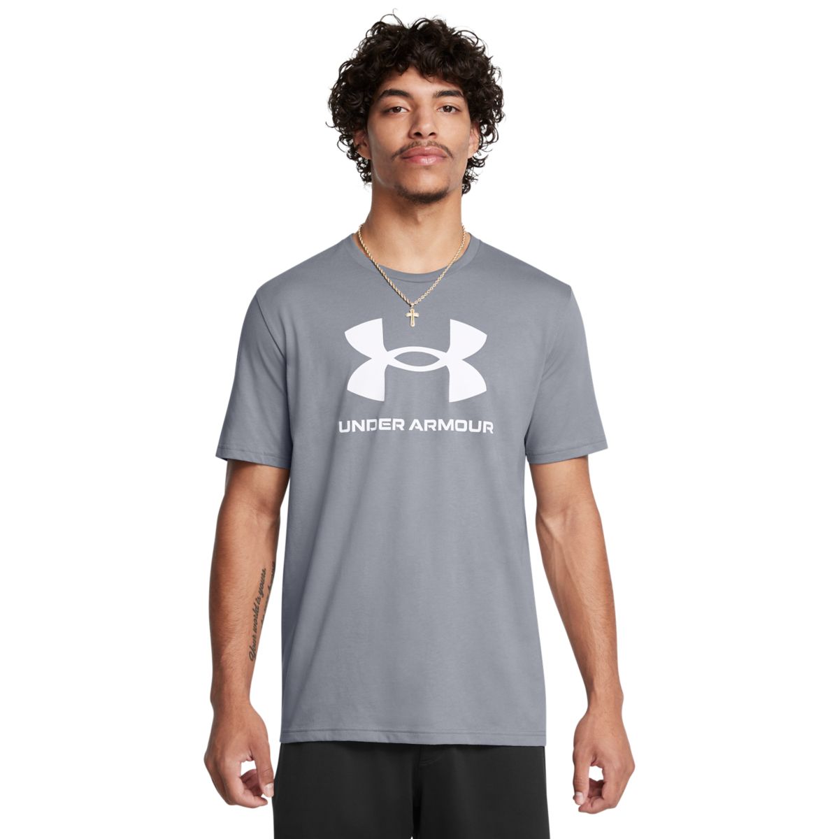 Under Armour Mænds - Sportstyle Shortsleeve - Steel XXL