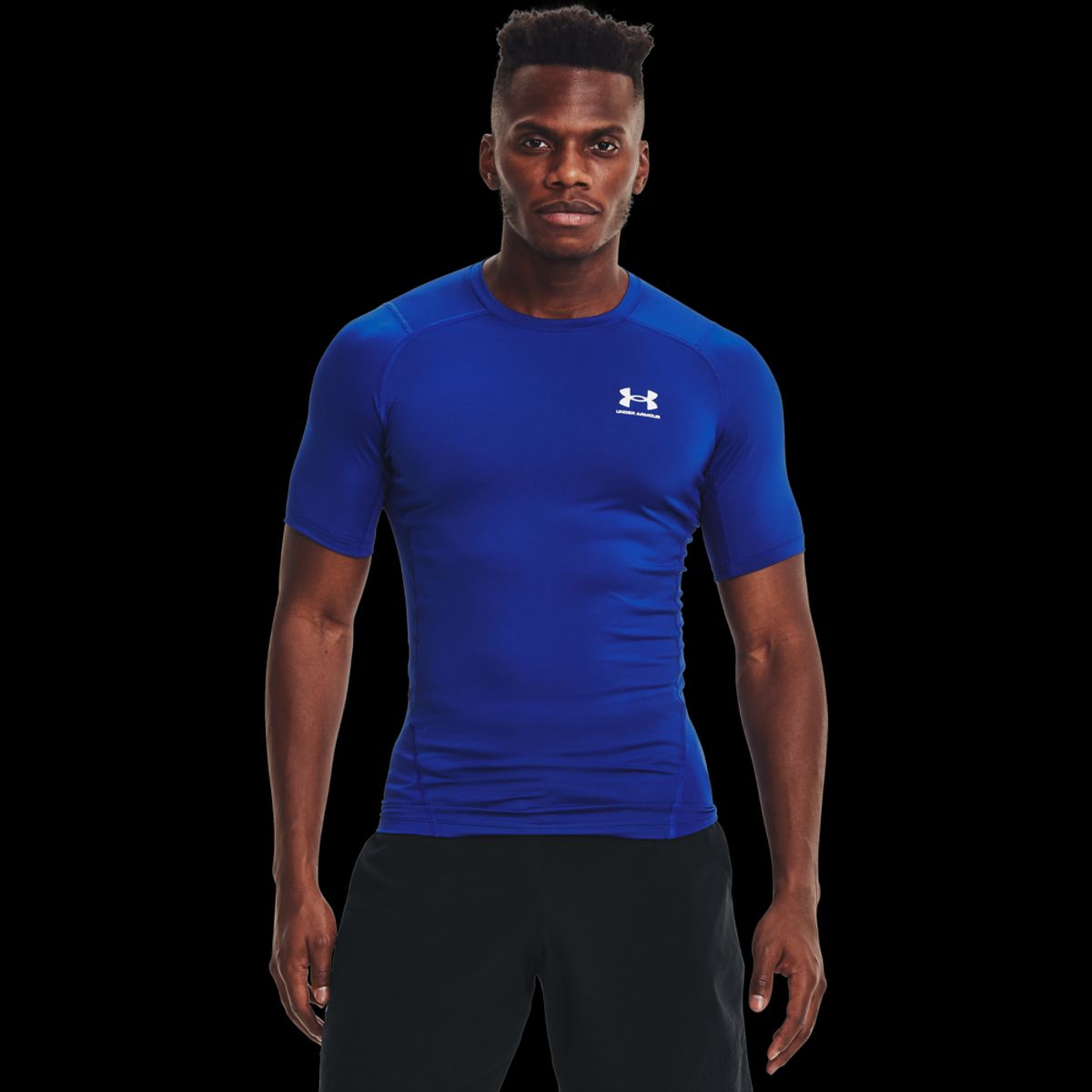 Mænds Under Armour - Compression SS T-shirt - Royal Blue L