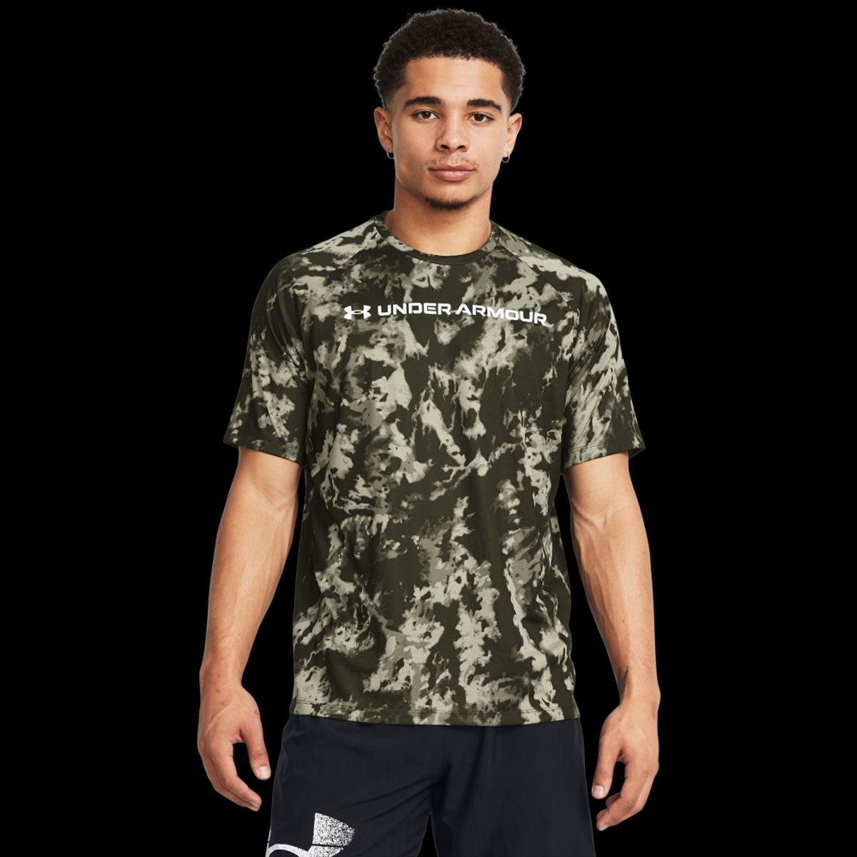 Under Armour Mænds - Tech ABC Camo SS - Marine Green S