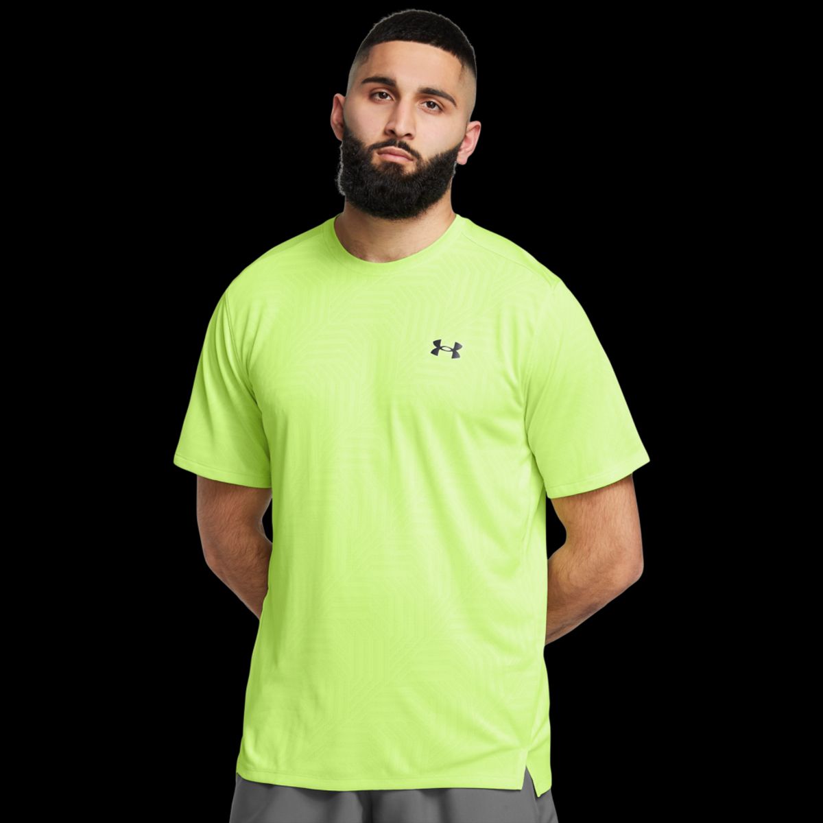 Under Armour Mænds - Tech Vent Geotessa SS - Morph Green XL