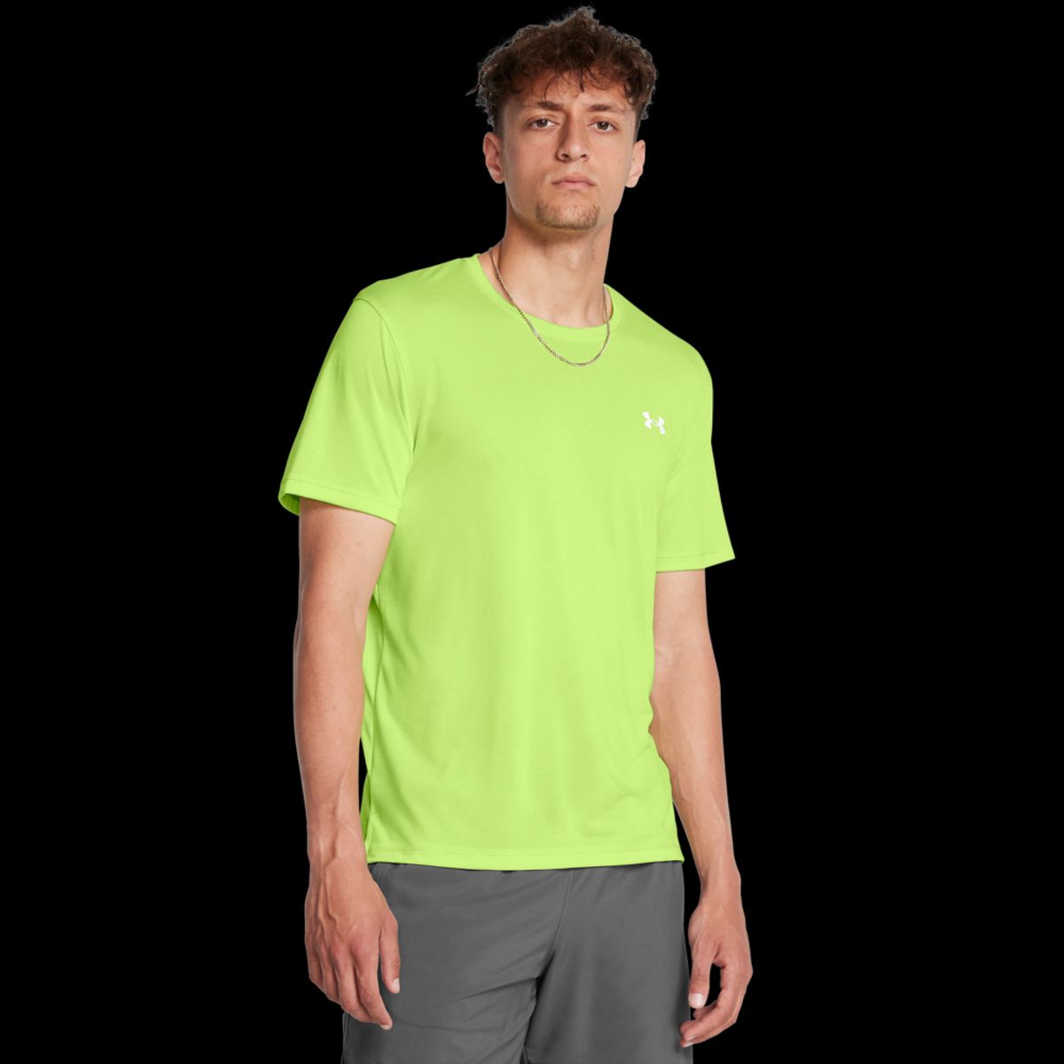 Under Armour Mænds - Launch Shortsleeve - Morph Green XL