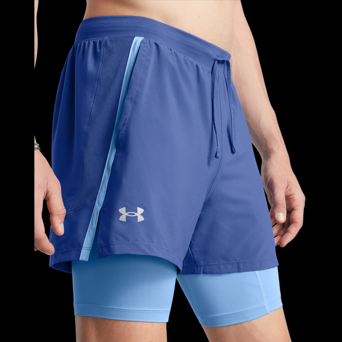 Under Armour Mænds - Launch 5" 2-in-1 Shorts - Tech Blue L