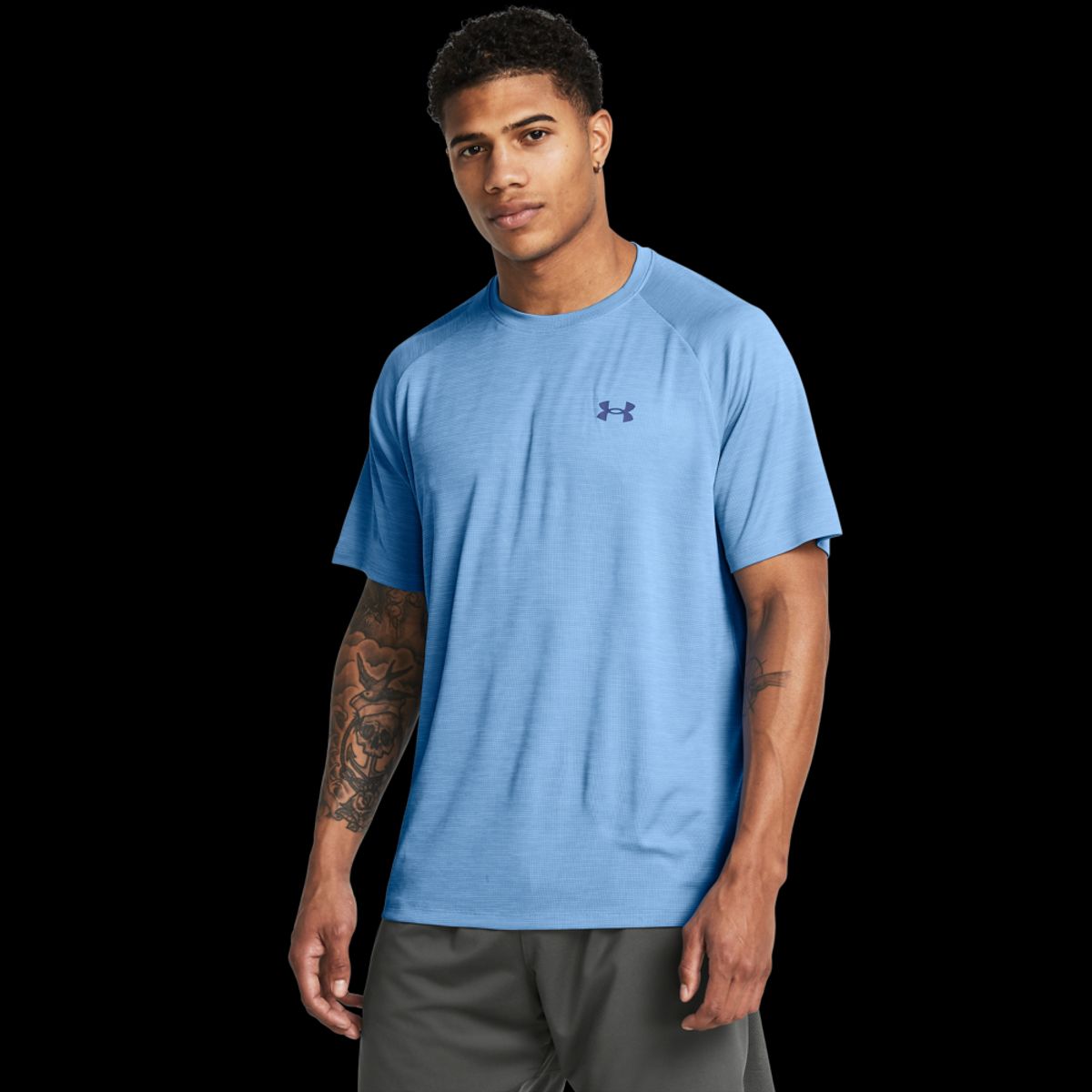 Under Armour Mænds - Tech Textured SS - Horizon Blue XL