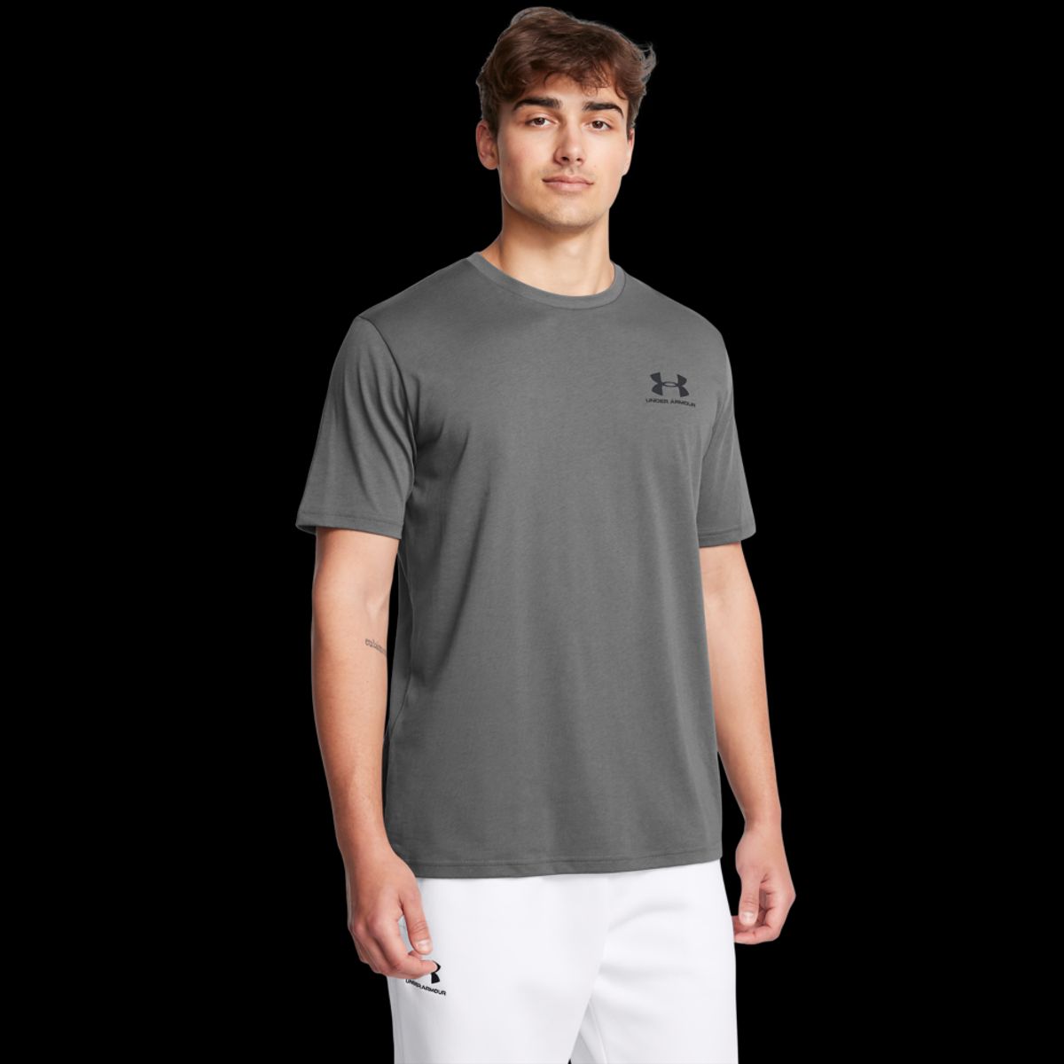 Mænds Under Armour - Sportstyle Left Chest - Castlerock XXL