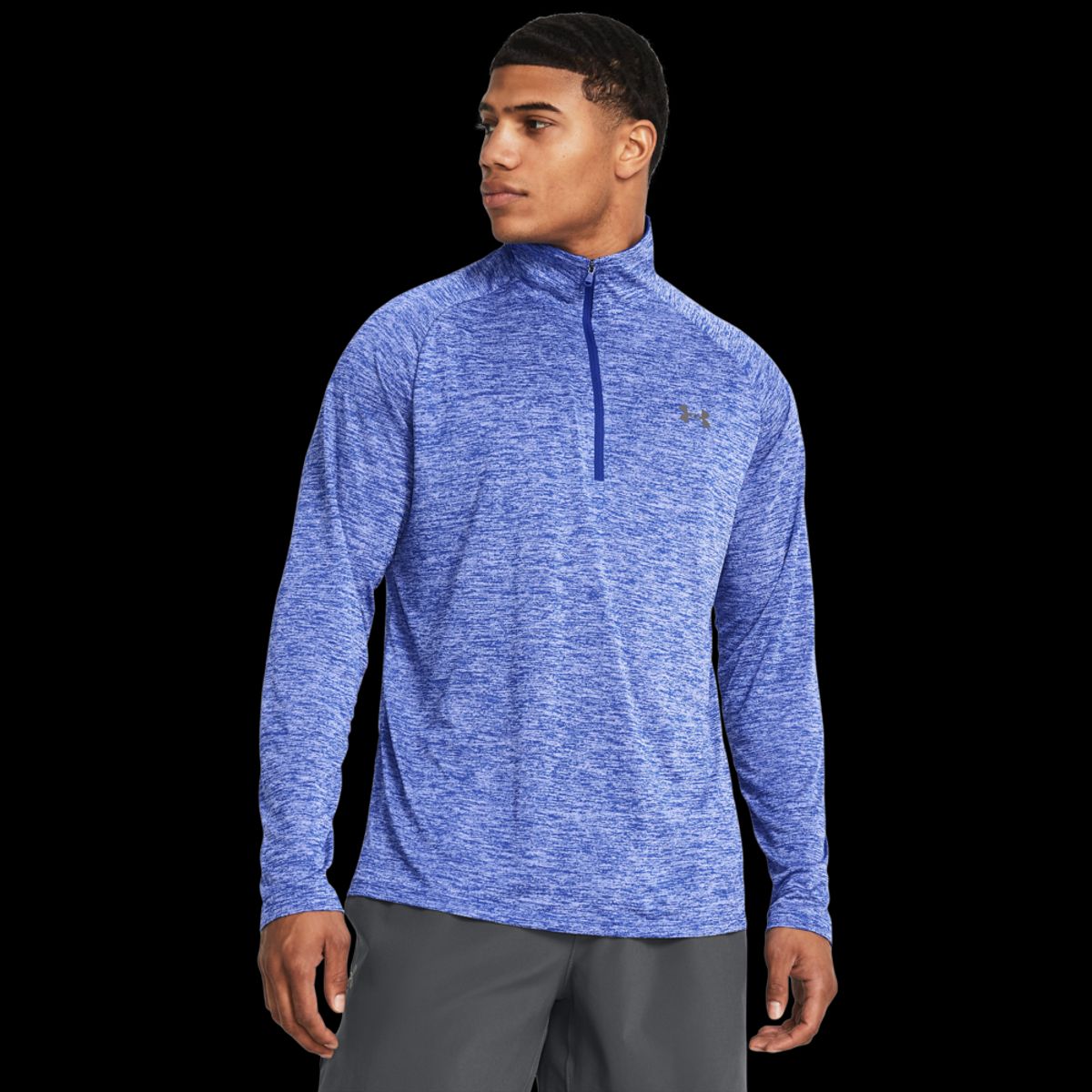 Mænds Under Armour - Tech 2.0 Langærmet 1/2 zip - Royal L