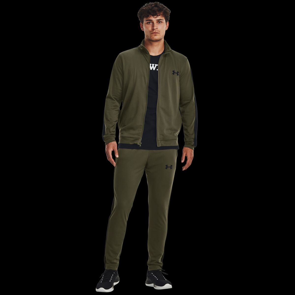 Mænds Under Armour - Knit Track Suit - Marine Green M