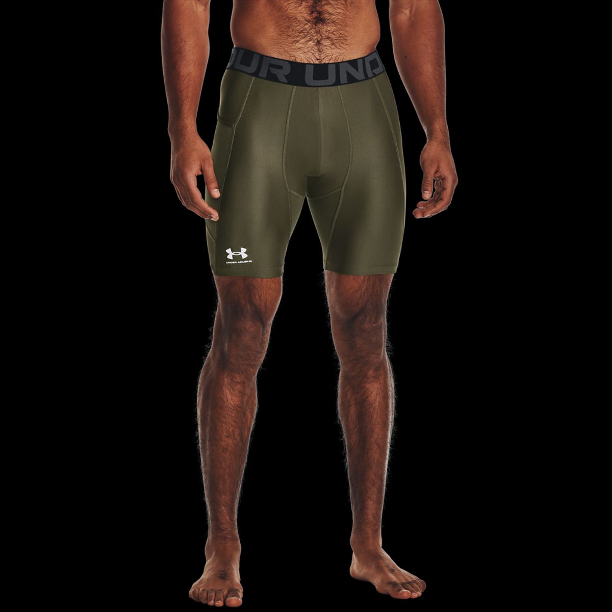 Under Armour Mænds - HeatGear Compression Shorts - Marine Green XXL