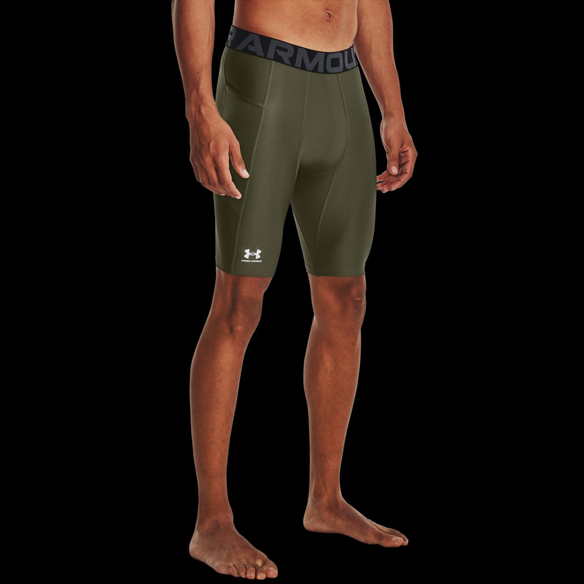 Under Armour Mænd - HeatGear Pocket Long Shorts - Marine Green S