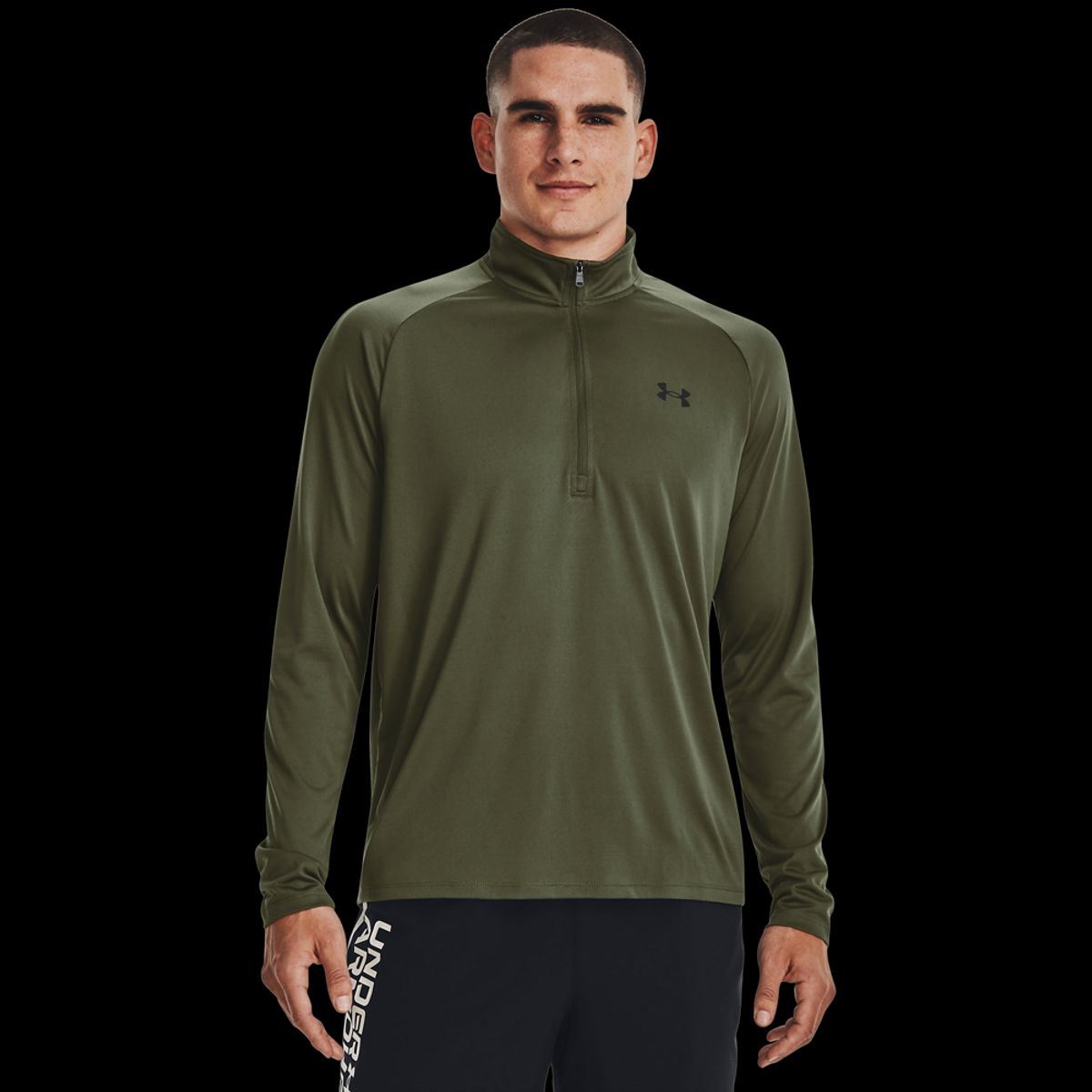 Mænds Under Armour - Tech 2.0 Langærmet 1/2 zip - Marine Green M