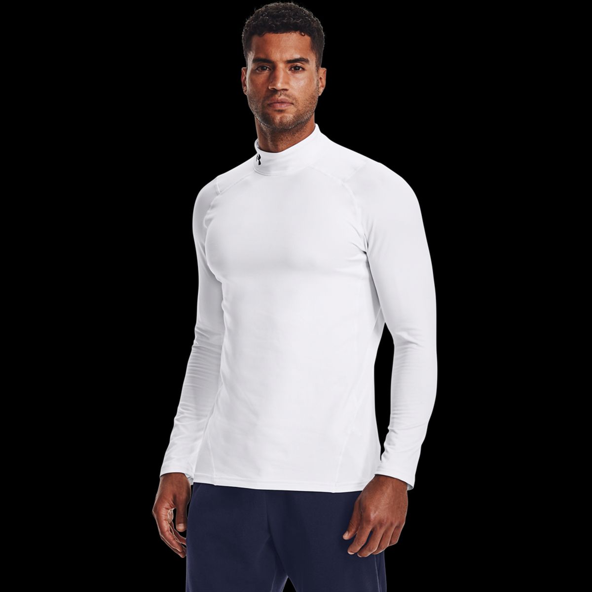 Under Armour Mænds - Coldgear Armour Fitted Mock - White XL