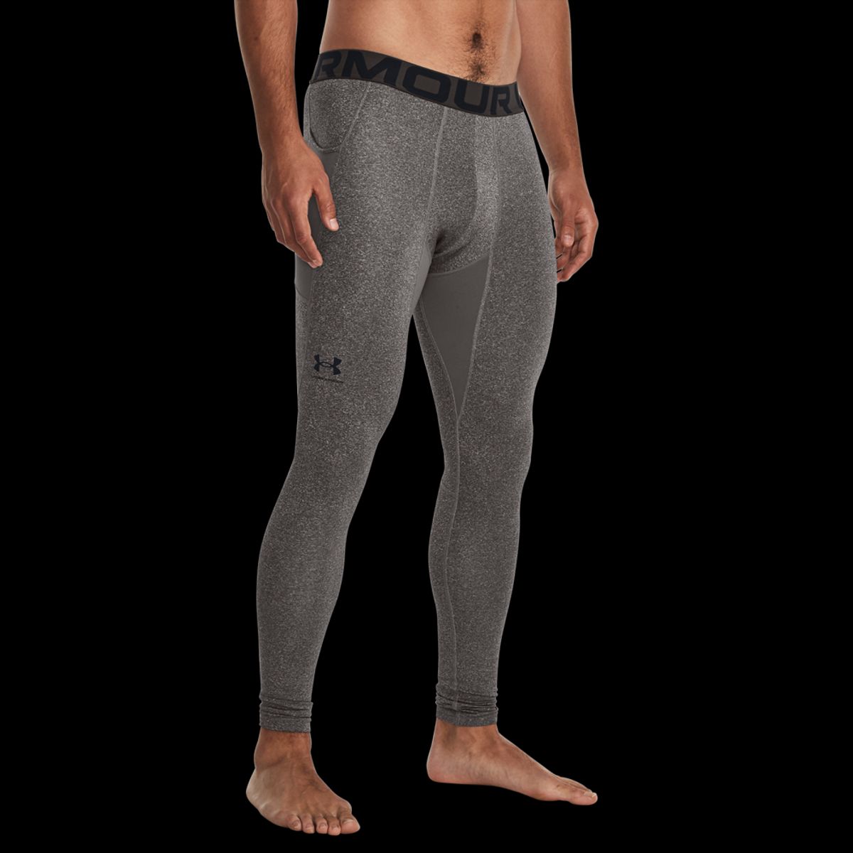 Under Armour Mænds - Coldgear Armour Leggings - Charcoal Light Heather 3XL