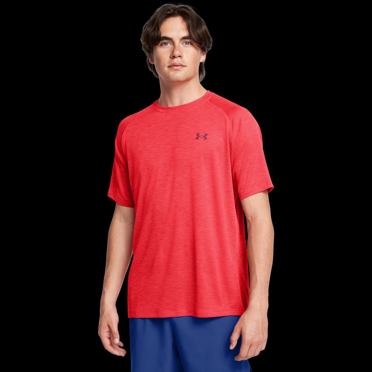 Under Armour Mænds - Tech Textured Ss - Racer Red 4XL