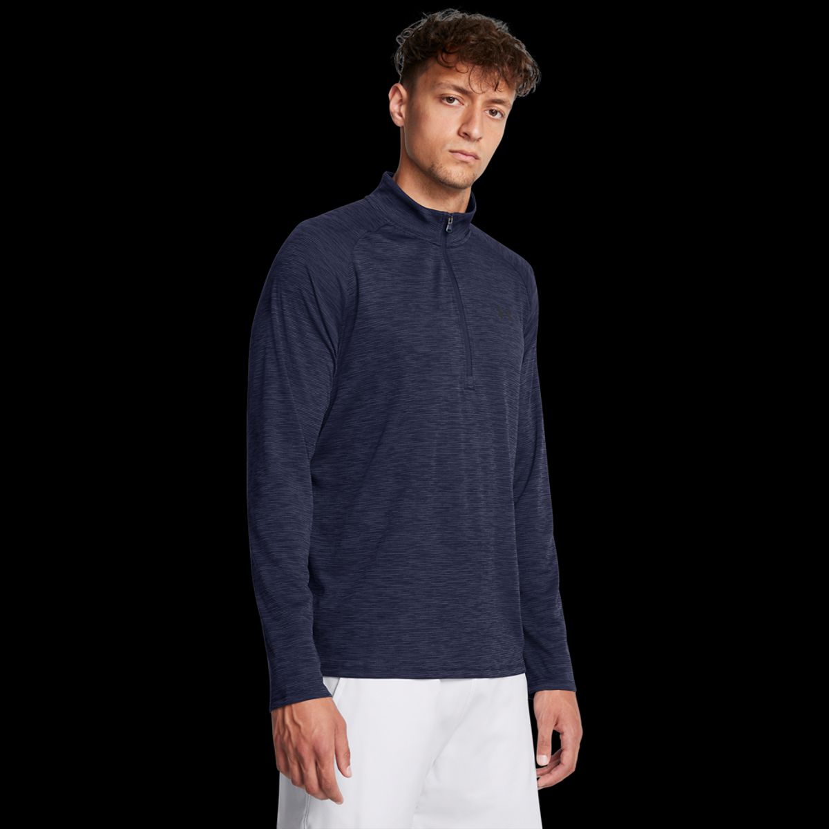 Under Armour Mænds - Tech Textured 1/2 Zip - Midnight Navy M