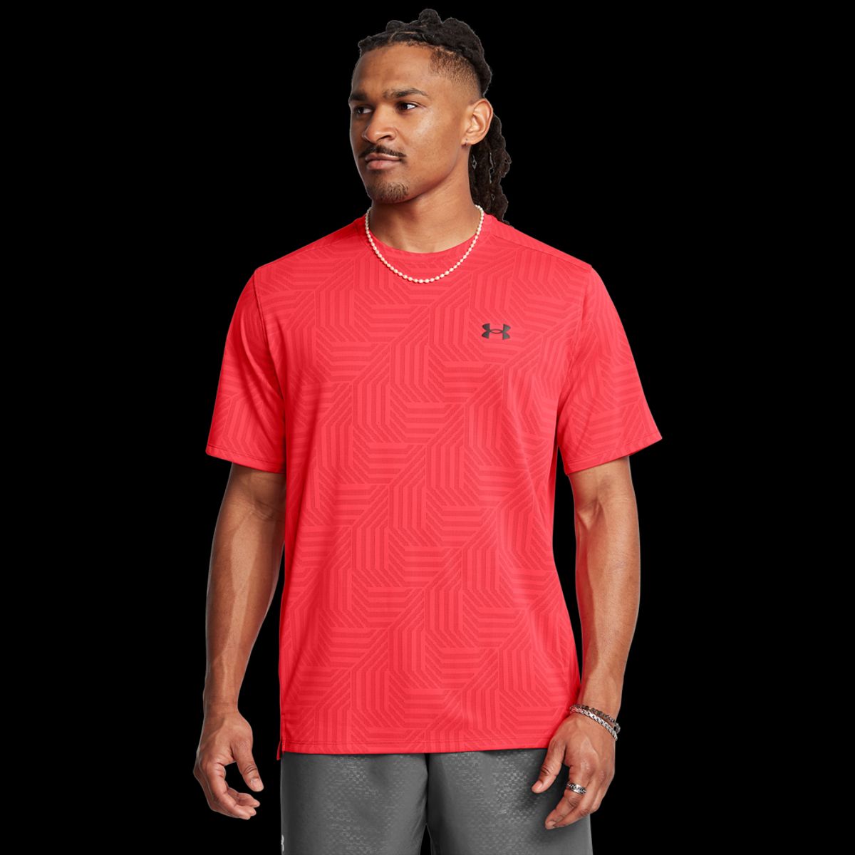 Under Armour Mænds - Tech Vent Geotessa SS - Racer Red M