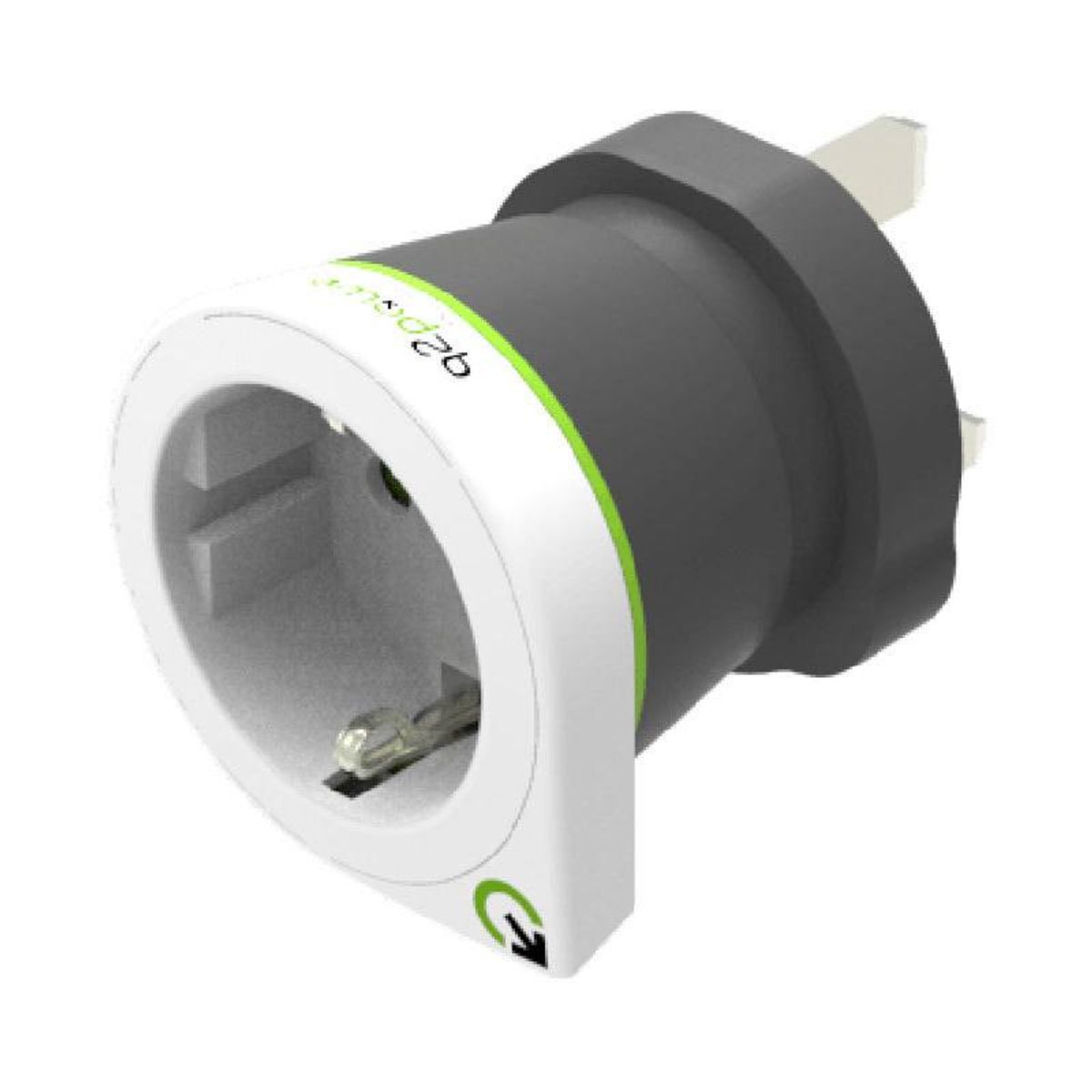 Q2Power Europe to United Kingdom (UK) rejseadapter