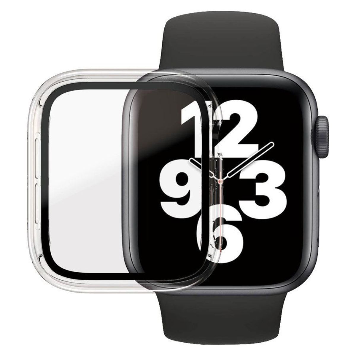 PanzerGlass Full Body Apple Watch 4/5/6/SE (44 mm) AntiBacterial Skærmbeskyttelse, Transparent