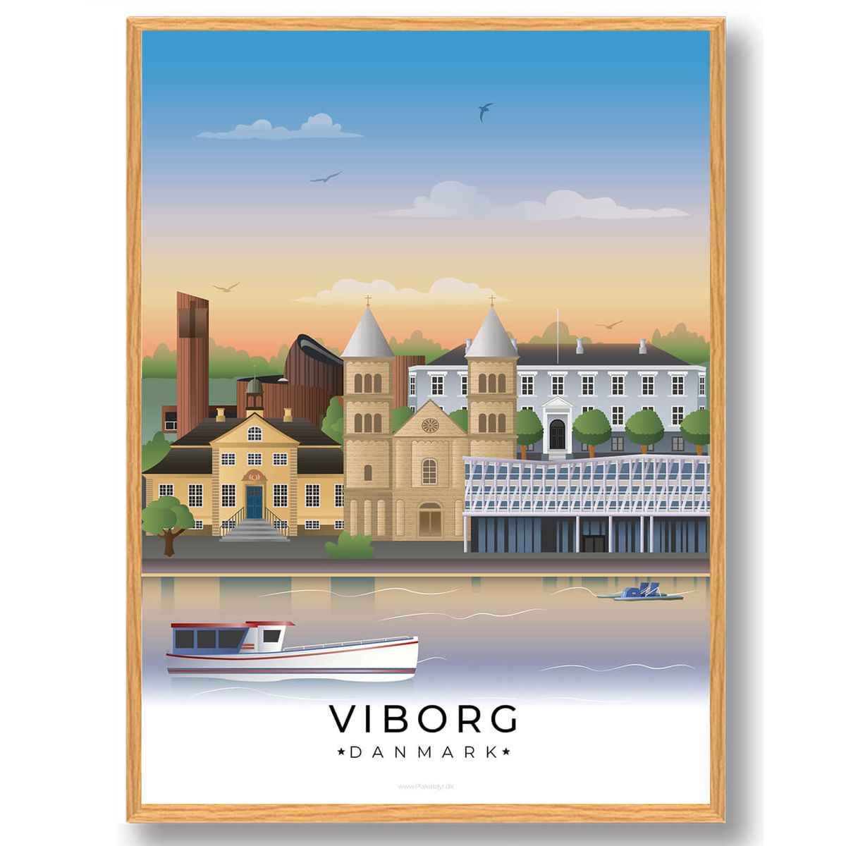 Viborg plakat (RESTPARTI) (Størrelse: M - 30x40cm)