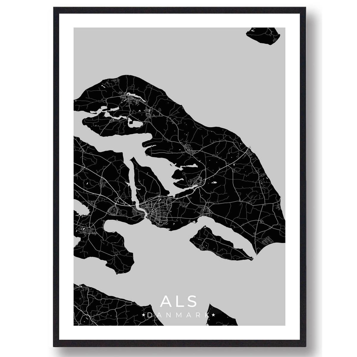 Als plakat - sort (Størrelse: L - 50x70cm (B2))