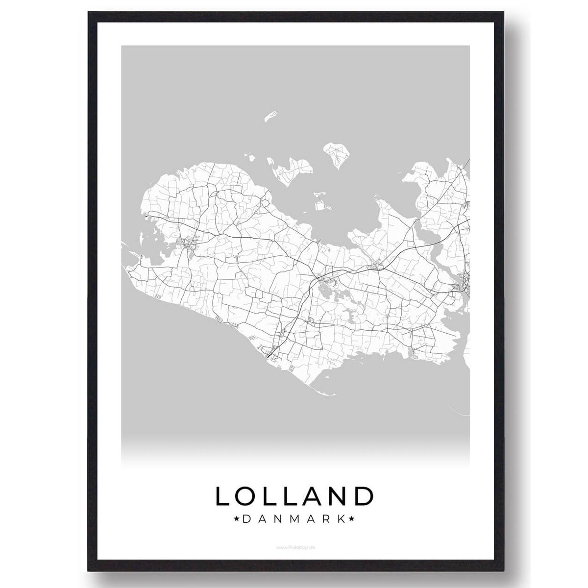 Lolland plakat (Størrelse: L - 50x70cm (B2))