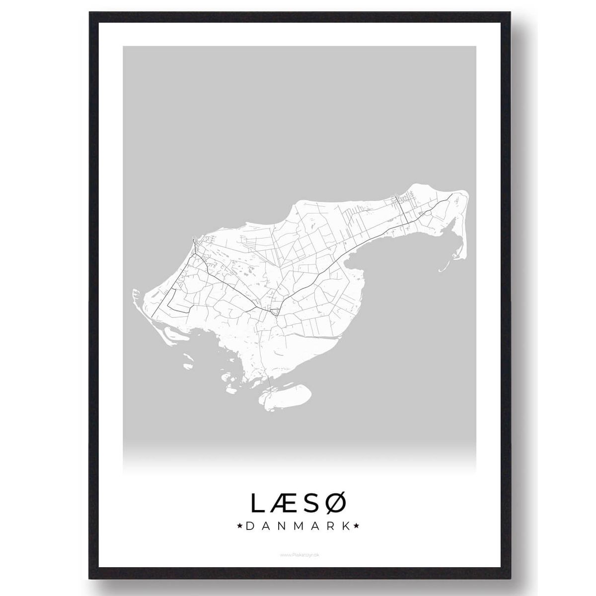 Læsø plakat (Størrelse: L - 50x70cm (B2))