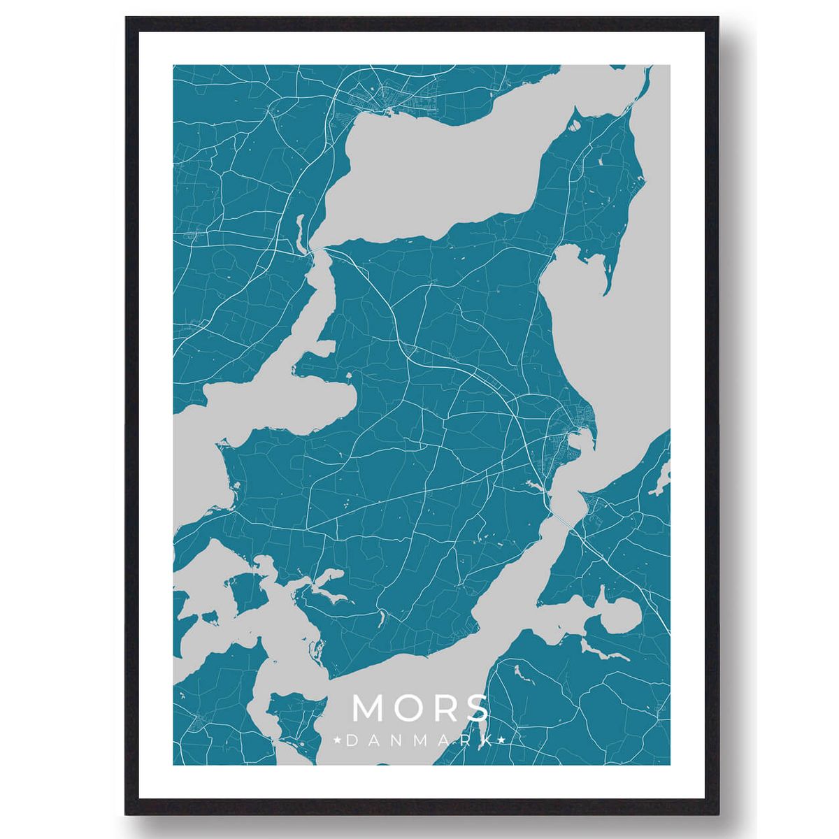 Mors plakat - blå (Størrelse: L - 50x70cm (B2))