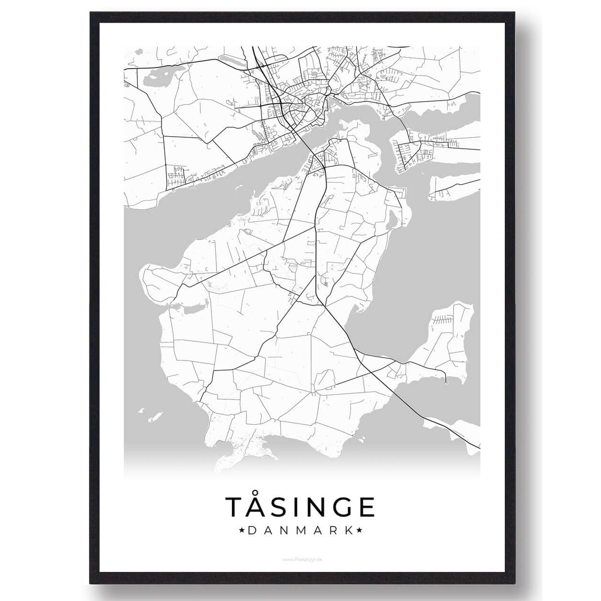 Tåsinge plakat (Størrelse: L - 50x70cm (B2))