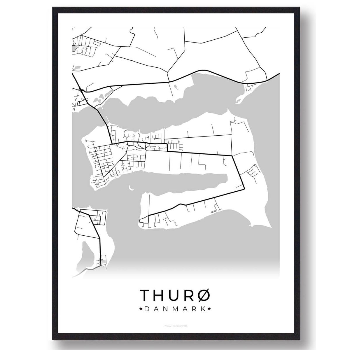 Thurø plakat (Størrelse: L - 50x70cm (B2))