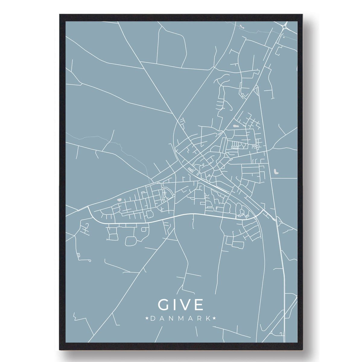 Give plakat - lyseblå (Størrelse: L - 50x70cm (B2))