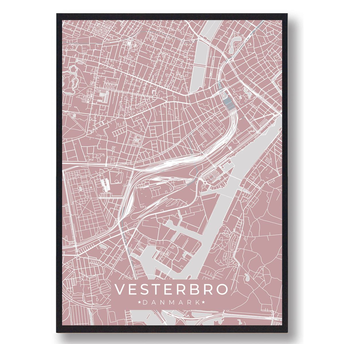 Vesterbro - rosa (Størrelse: L - 50x70cm (B2))