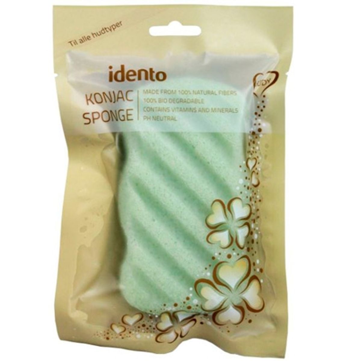 Idento Konjac Wave Svamp - Green Tea