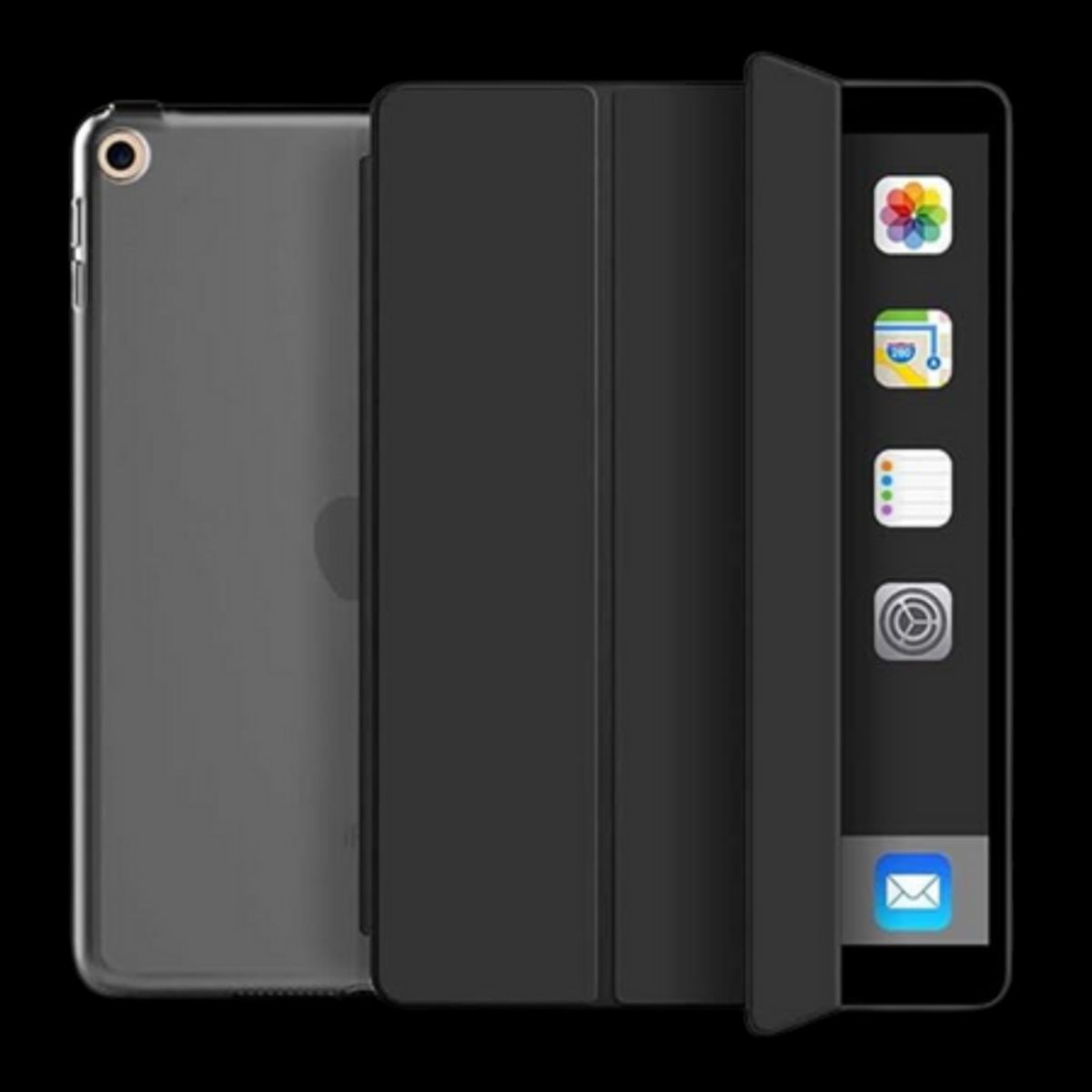 Nordic iPad Trifold Back Cover 9,7" Sort