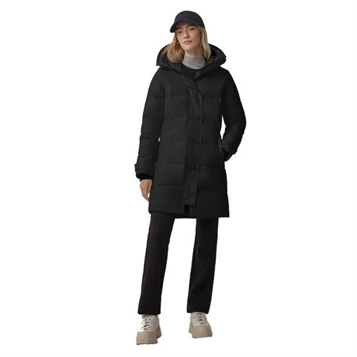 Canada Goose Ladies Shelburne Parka - Black Label, Black