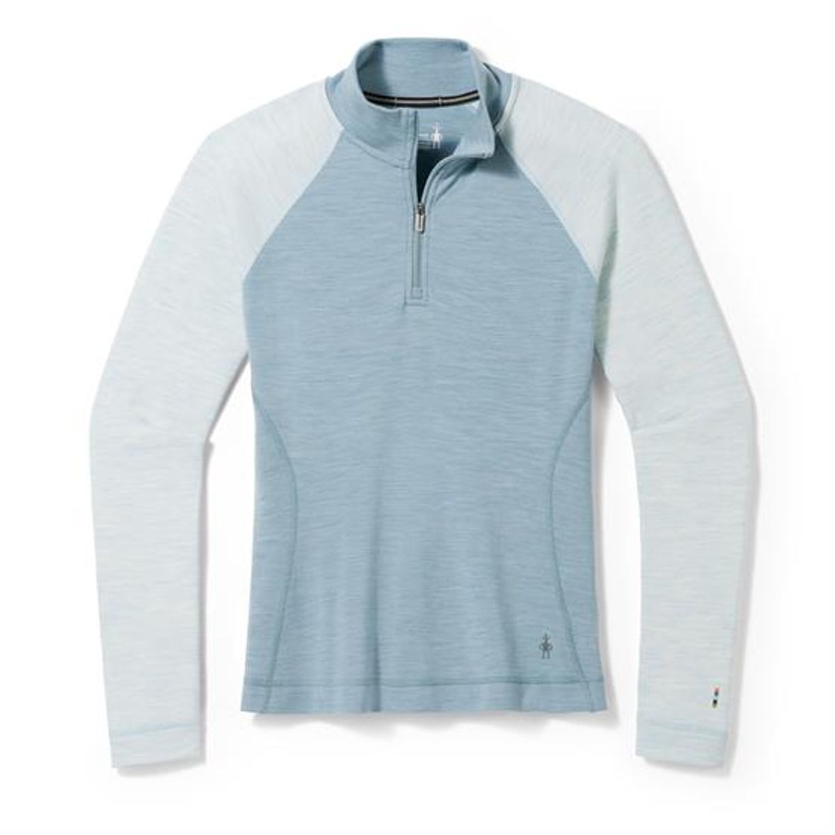 Smartwool Womens Thermal Merino Base Layer 1/4 Zip, Lead Heather