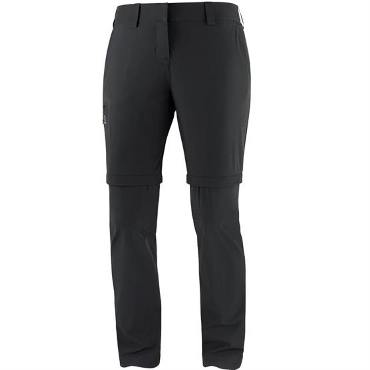 Salomon Wayfarer Zip Off Pants Womens, Black