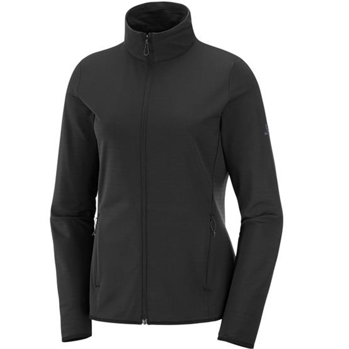 Salomon Outrack Full Zip Midlayer Womens, Black