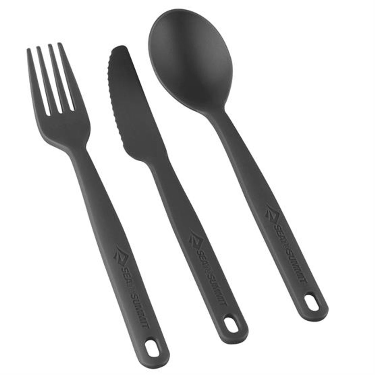 Sea to Summit Camp Cutlery Set - 3pc, Charcoal