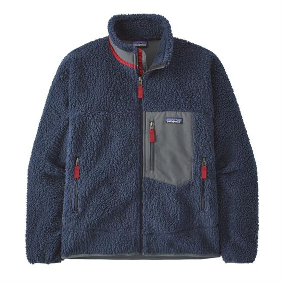 Patagonia Mens Classic Retro-X Jacket, New Navy / Wax Red