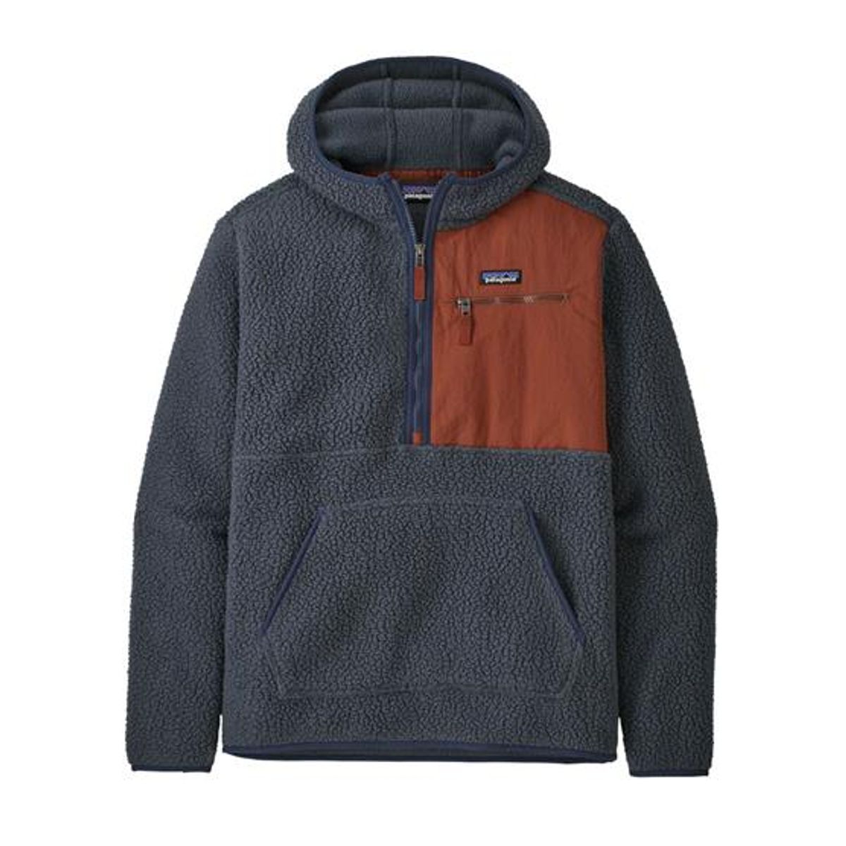 Patagonia Mens Retro Pile P/O, Smolder Blue