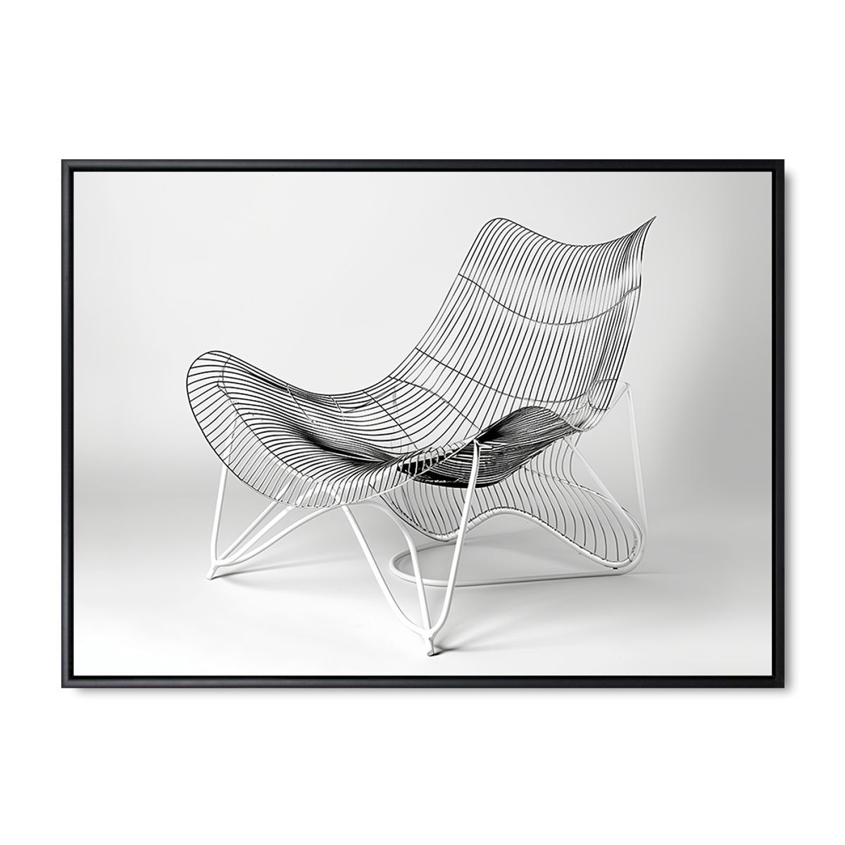 Graceful 9 - 60x80 cm. - Sort ramme