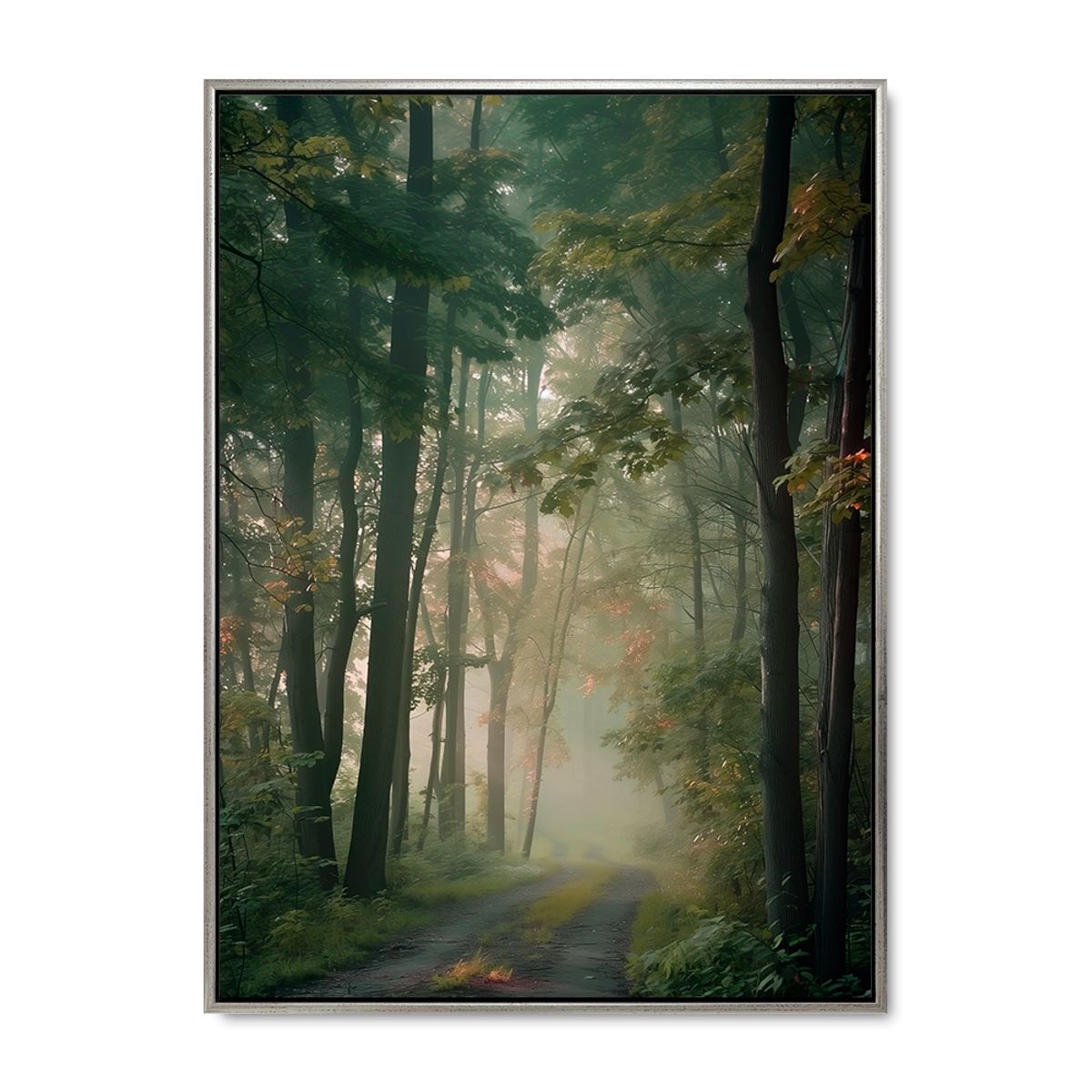 Woodland Whispers - 100x140 cm. - Sølv ramme