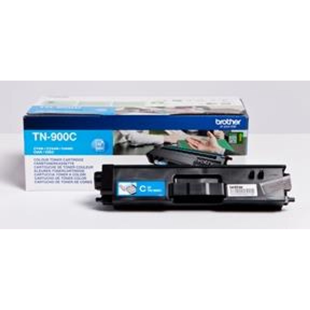 Cyan lasertoner TN-900 - Brother - 6.000 sider.