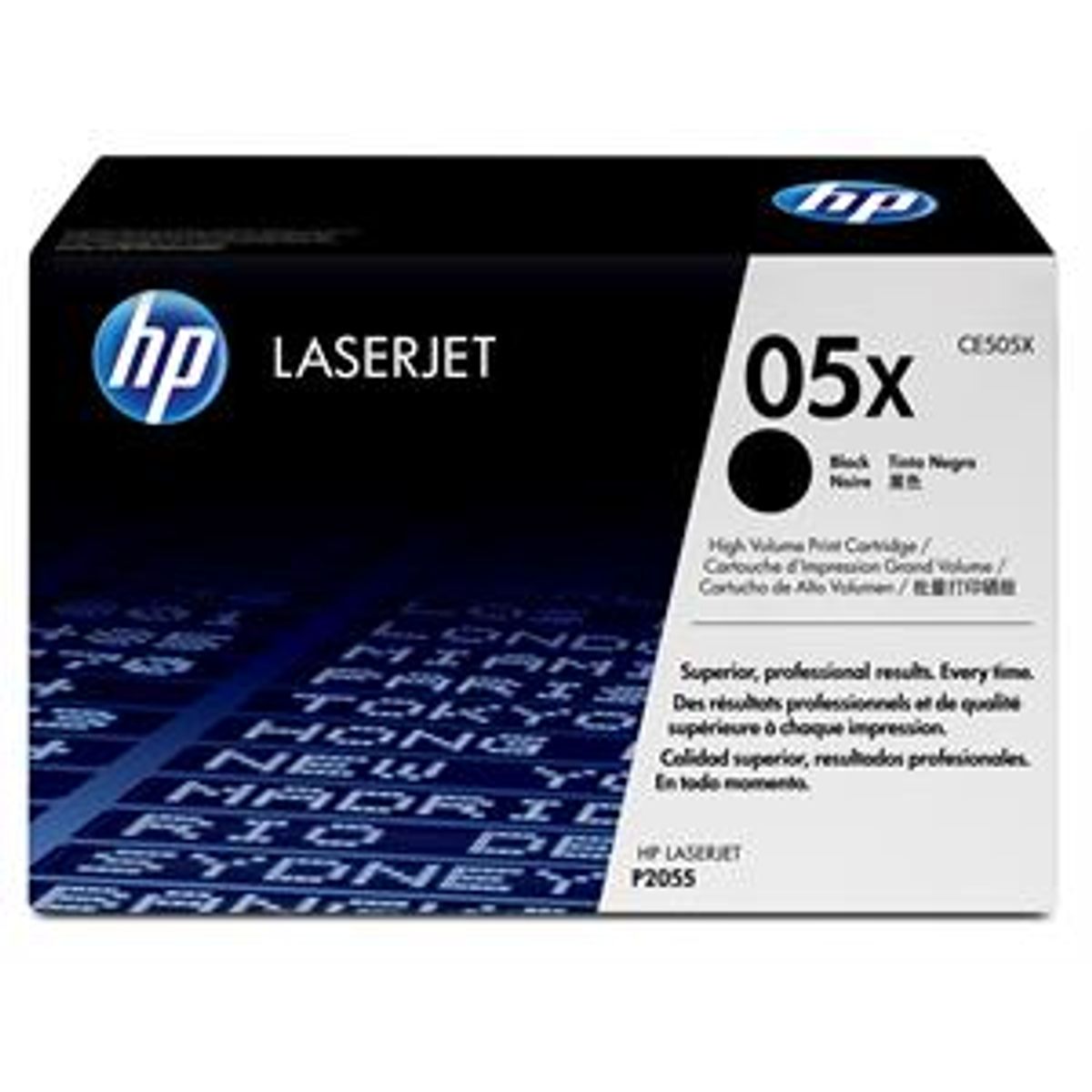 Sort lasertoner - HP CE505X - 6.500 sider